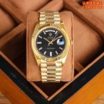 EW Factory ROLEX Week Log Oyster Case Structure Black 40mm Watch